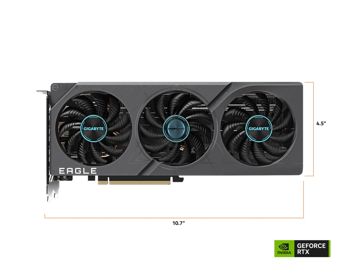 Gigabyte Geforce RTX 4060 Ti Eagle Oc 8G Graphics Card, 3X Windforce Fans, 8Gb 128-Bit Gddr6, Gv-N406Teagle Oc-8Gd Video Card - Pci_E_X16 - Triveni World