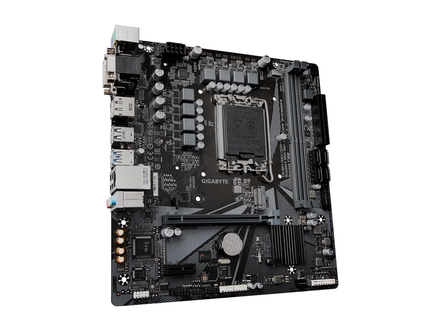 GIGABYTE H610M S2H DDR4 (H610/ Intel LGA 1700/ Micro ATX/ DDR4/ Single M.2/ PCIe 4.0/ USB 3.2 Gen1/ Realtek GbE LAN/Motherboard) - Triveni World