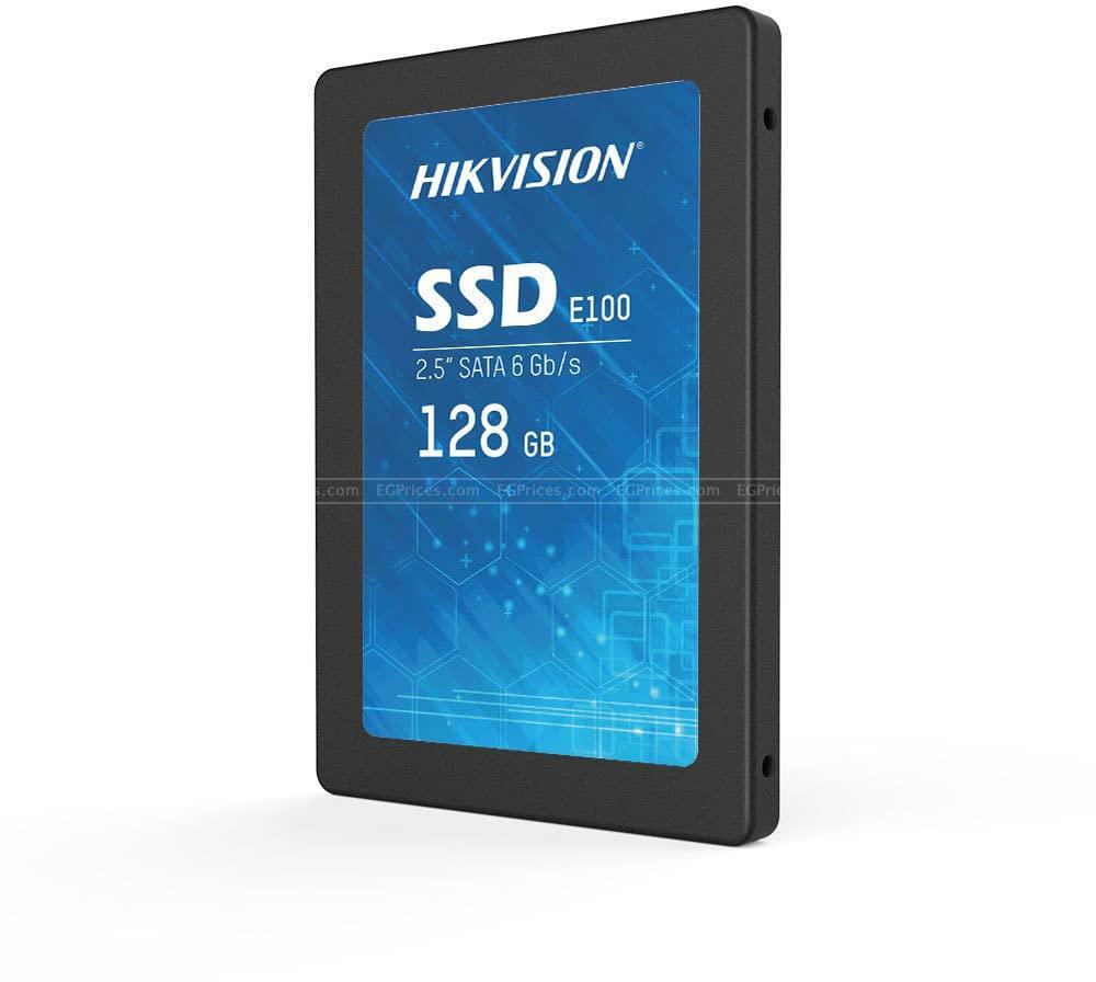 HIKVISION E100 128GB 2.5-Inch Internal SSD, SATA 6Gb/s, up to 550MB/s - Solid State Disks 3D Nand TLC, Black (HS SSD E100/128GB) - Triveni World