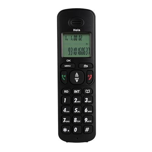 Hola ! Tc 700 Cordless 2.4Ghz Landline Phone with Caller Id Display, Stores 50 Contacts, Upto 8Hrs of Talk Time, Solid Build Quality, Alarm Function, Auto Answer, Mute & Flash Function - Triveni World