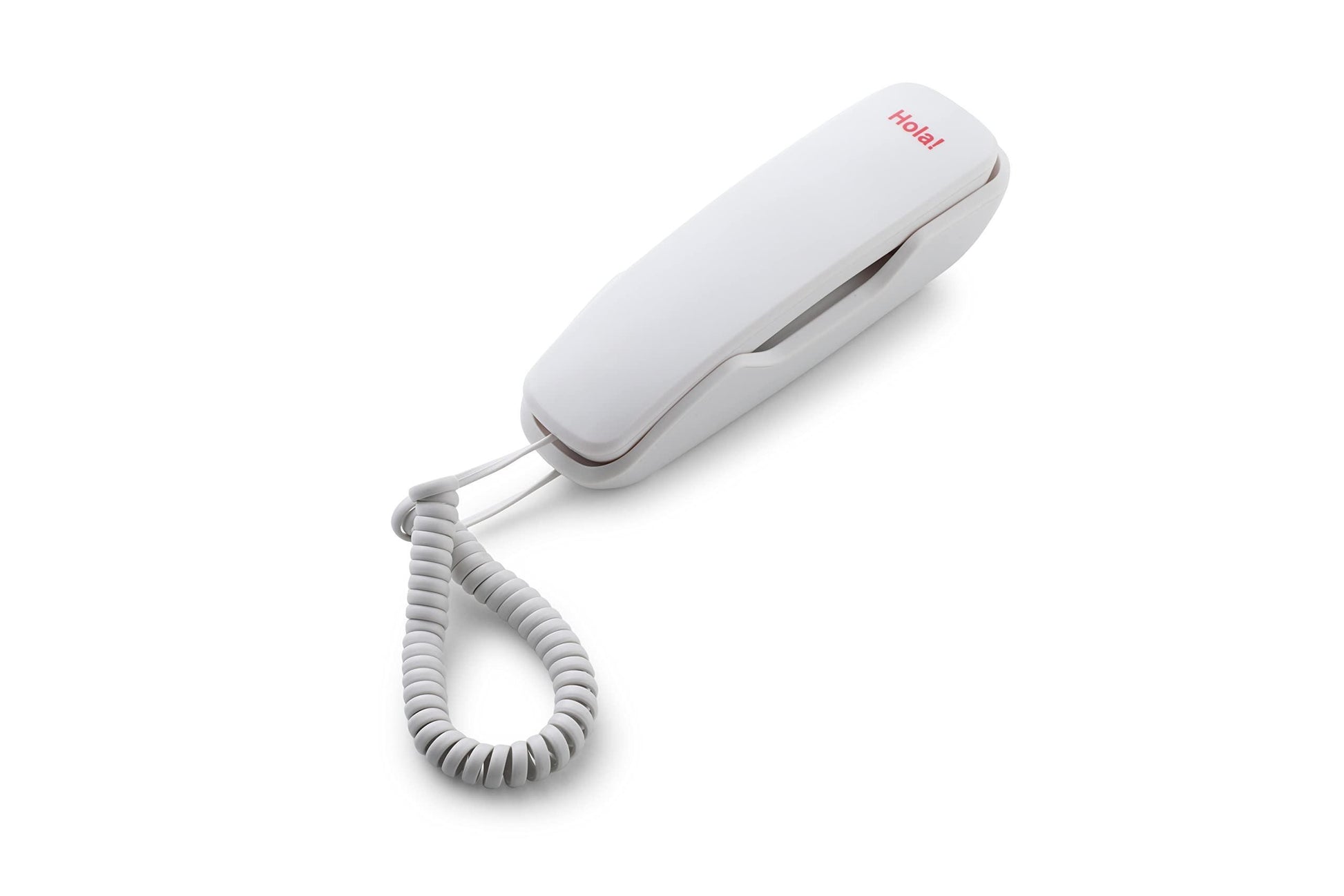 Hola! TF 510 Corded Landline Phone, Wall/Desk Mountable, Clear Call Quality, Compact Design, Redial/Mute/Hold Function (Made in India) (White) - Triveni World