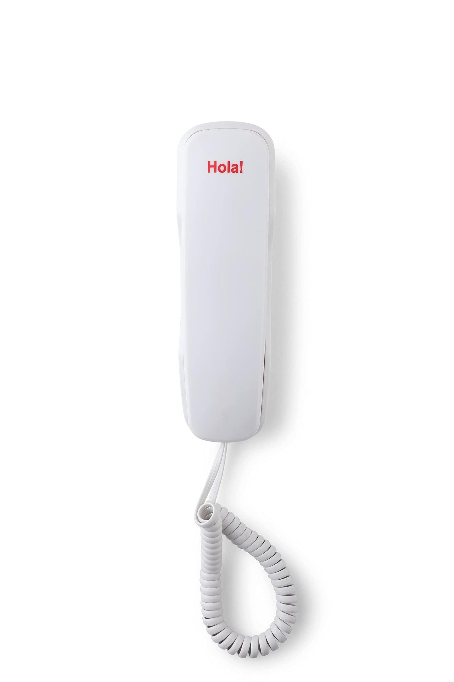 Hola! TF 510 Corded Landline Phone, Wall/Desk Mountable, Clear Call Quality, Compact Design, Redial/Mute/Hold Function (Made in India) (White) - Triveni World