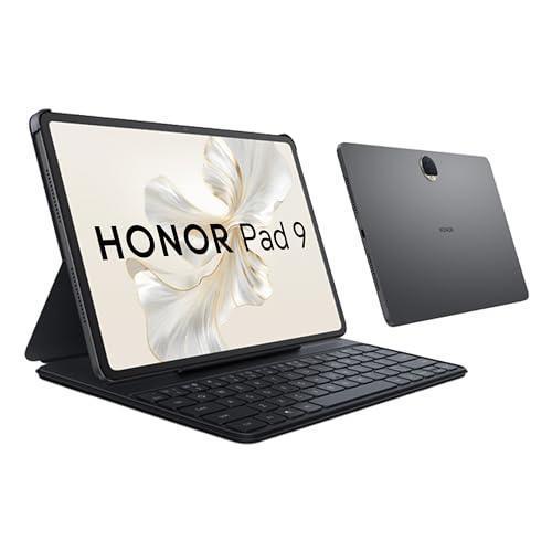 HONOR Pad 9 with Free Bluetooth Keyboard, 12.1-Inch 2.5K Display, 16GB (8+8GB Extended), 256GB Storage, Snapdragon 6 Gen 1 (4nm), 8 Speakers, Up-to 17 Hours, Android 13, WiFi Tablet, Metal Body, Gray - Triveni World