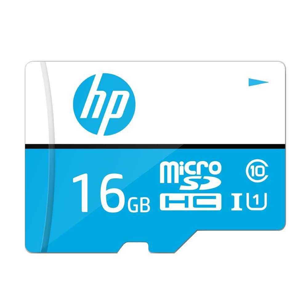 HP 16GB MicroSD Memory Card SDHC mi210 Class 10, UHS-I, U1 Card, Upto 80MB/s R, 10 Y Warranty - Triveni World