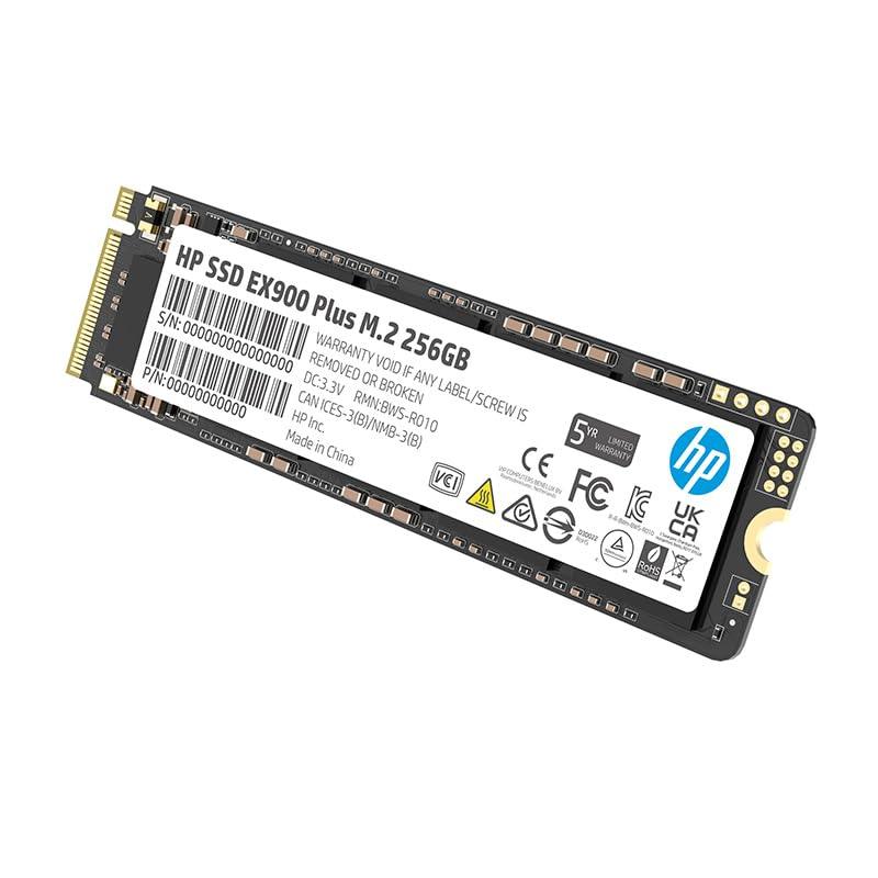 HP EX900 Plus 256GB NVMe SSD - GEN 3.0 X 4 PCIe 8Gb/s 3D NAND M.2 Cache Internal Solid State Drive Up to 2000 MB/s - 35M32AA#ACJ with 5 Year Warranty - Triveni World