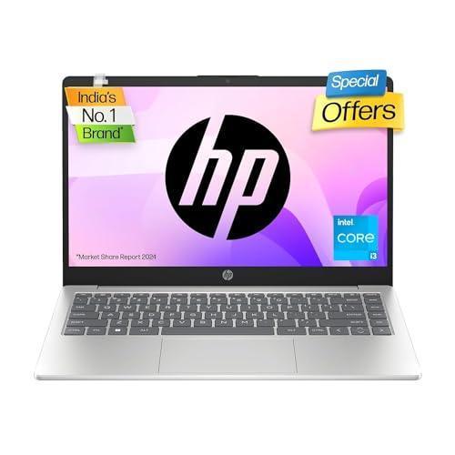 HP Laptop 14, 13th Gen Intel Core i3-1315U, 14-inch (35.6 cm), FHD, 8GB DDR4, 512GB SSD, Intel UHD Graphics, FHD Camera w/Privacy Shutter, Thin & Light (Win 11, MSO 2021, Blue, 1.4 kg), gr0000TU - Triveni World