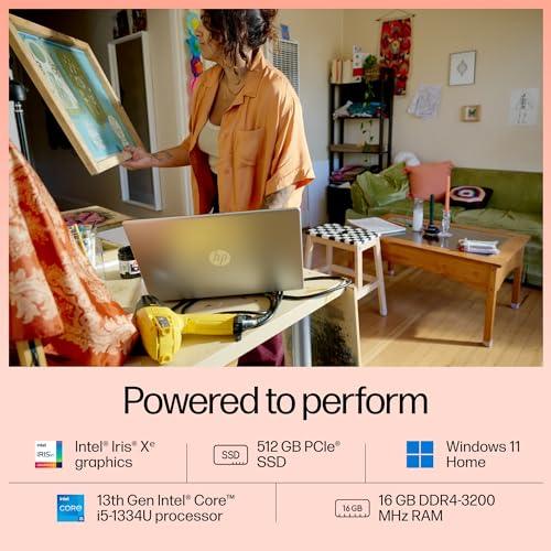 HP Laptop 15, Intel® Core i5-1334U,15.6-inch(39.6 cm),FHD,16GB DDR4,512GB SSD,Dual Speakers,(Windows 11, MSO,Natural Silver, 1.59 kg),15-fd0316TU - Triveni World