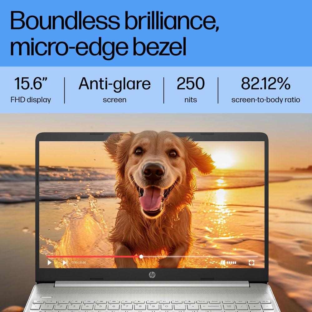 HP Laptop 15s, AMD Ryzen 7 5700U, 15.6-inch (39.6 cm), FHD, 16GB DDR4, 512GB SSD, AMD Radeon graphics, Backlit KB, Thin & light, Dual speakers (Win 11, MSO 2021, Silver, 1.69 kg), ey2001AU - Triveni World