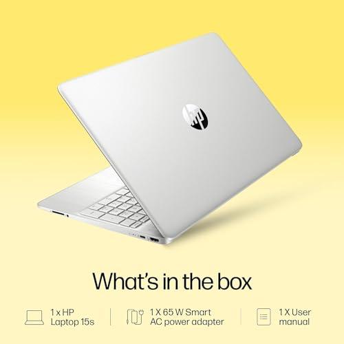 HP Laptop 15s, AMD Ryzen™ 5 5500U, 15.6-inch (39.6 cm), FHD, 8GB DDR4, 512GB SSD, AMD Radeon Graphics, Thin & Light, Dual Speakers, Backlit KB (Win 11+MSO 2021, Silver, 1.69 kg), eq2304AU - Triveni World