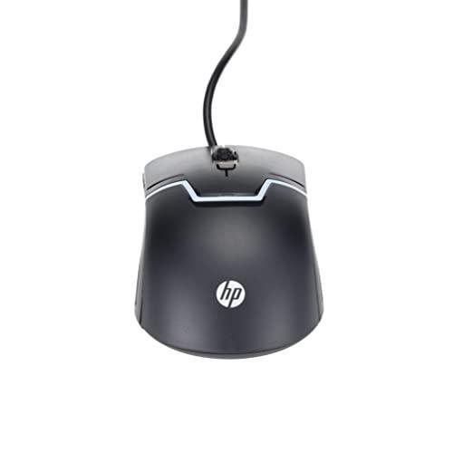 HP M100 USB Wired Gaming Optical Mouse with LED Backlight and Adjustable 1000/1600 DPI Settings, 3 Buttons and Press Life Up to 5 Million Clicks, 1 Year Warranty (3DR60PA, Black) - Triveni World