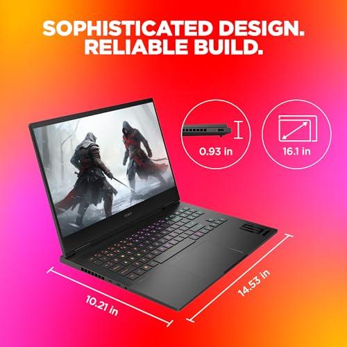 HP OMEN Gaming Laptop, Intel Core i7-13700HX, 6GB RTX 3050 GPU, 16.1-inch (40.9 cm), 95W TGP, FHD, IPS, 165Hz, 300 nits, 16GB DDR5, 512GB SSD, RGB Backlit KB, B&O (MSO, Black, 2.32 kg), wf0179TX - Triveni World