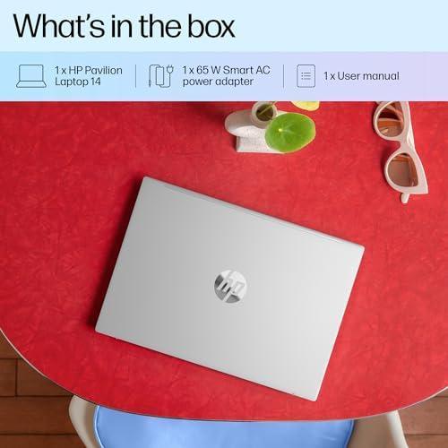 HP Pavilion 14, 12th Gen Intel Core i5-1235U, 14-inch (35.6 cm), FHD, 16GB DDR4, 512GB SSD, Intel Iris Xe graphics, FPR, 720p HD camera, Backlit KB (Win 11, MSO 2021, Silver, 1.41 kg), dv2014TU - Triveni World