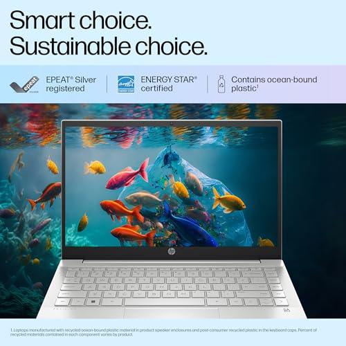 HP Pavilion 14, 12th Gen Intel Core i5-1235U,14-inch (35.6 cm),FHD,Touchscreen,16GB DDR4, 512GB SSD, Intel Iris Xᵉ Graphics, FPR, Backlit KB, Audio by B&O (Win 11, MSO 2021, Silver, 1.41 kg),dv2041TU - Triveni World