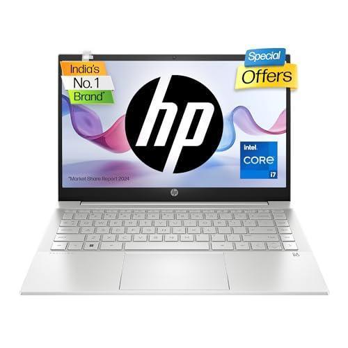 HP Pavilion 14 12th Gen Intel Core i7 16GB SDRAM/1TB SSD 14 inch(35.6cm) FHD,IPS,Micro-Edge Display/Intel Iris Xe Graphics/B&O/Win 11/Alexa Built-in/Backlit KB/FPR/MSO 2021/Natural Silver,14-dv2015TU - Triveni World