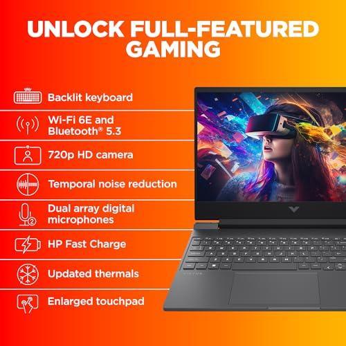 HP Victus Gaming Laptop, AMD Ryzen 5 5600H, 4GB AMD Radeon RX 6500M Graphics, 15.6-inch (39.6 cm), FHD, IPS, 8GB DDR4, 512GB SSD, Backlit KB, B&O, Dual Speakers (Silver, 2.37 kg), fb0146AX - Triveni World