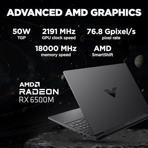 HP Victus Gaming Laptop, AMD Ryzen 5 5600H, 4GB AMD Radeon RX 6500M Graphics, 15.6-inch (39.6 cm), FHD, IPS, 8GB DDR4, 512GB SSD, Backlit KB, B&O, Dual Speakers (Silver, 2.37 kg), fb0146AX - Triveni World