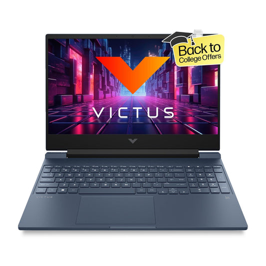 HP Victus Gaming Laptop, AMD Ryzen 5 5600H, 4GB RTX 3050 GPU, 15.6-inch (39.6 cm), FHD, IPS, 144Hz, 16GB DDR4, 512GB SSD, Backlit KB, B&O, 9ms response time, Dual speakers (Blue, 2.37 kg), fb0106AX - Triveni World