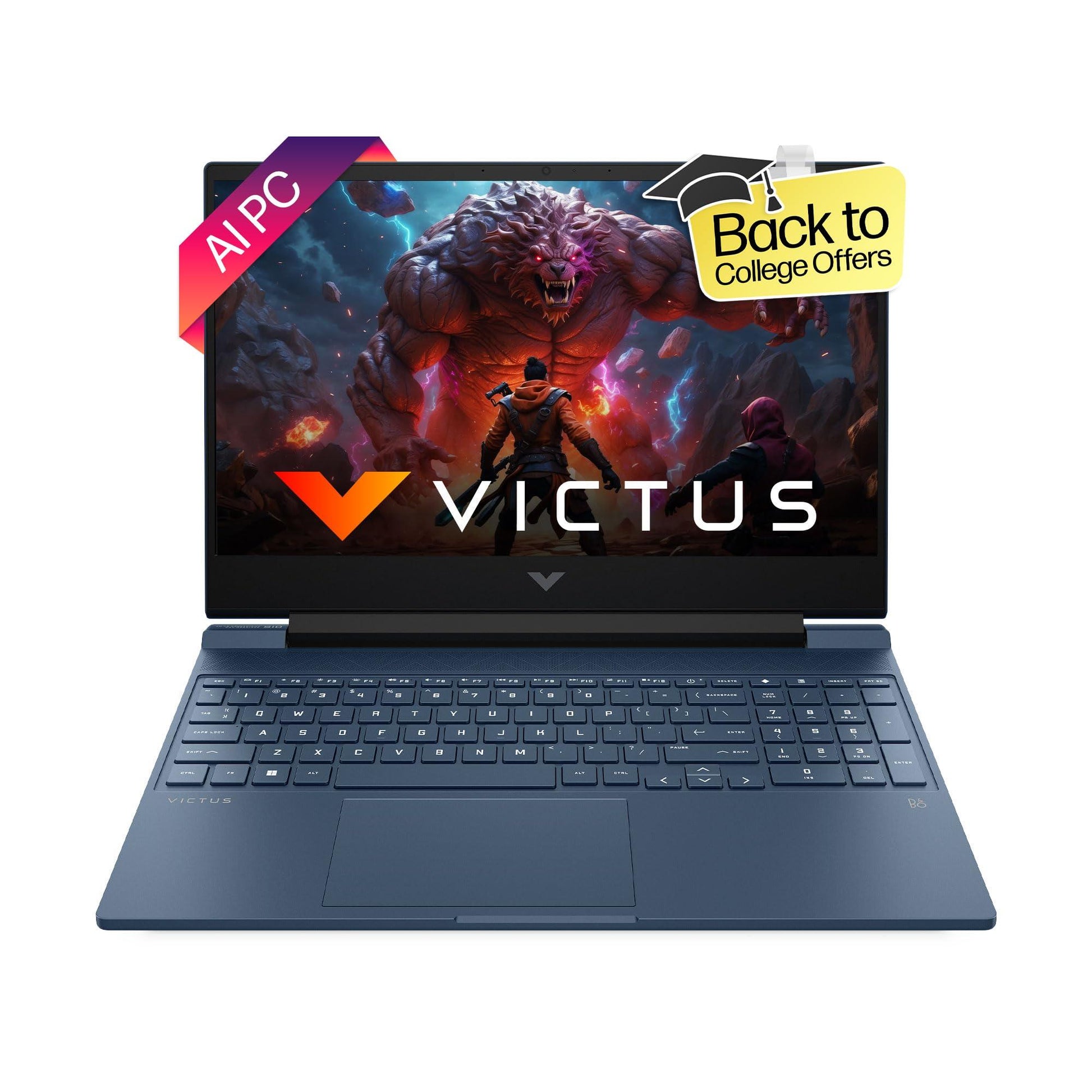 HP Victus Gaming Laptop, AMD Ryzen 7 8845HS AI Powered, 6GB RTX 4050 GPU,15.6-inch (39.6 cm),FHD, IPS,144Hz,16GB DDR5,1TB SSD, 300 nits, Win 11,Backlit KB, DTS:X Ultra (MSO, Blue, 2.29 kg), fb2117AX - Triveni World