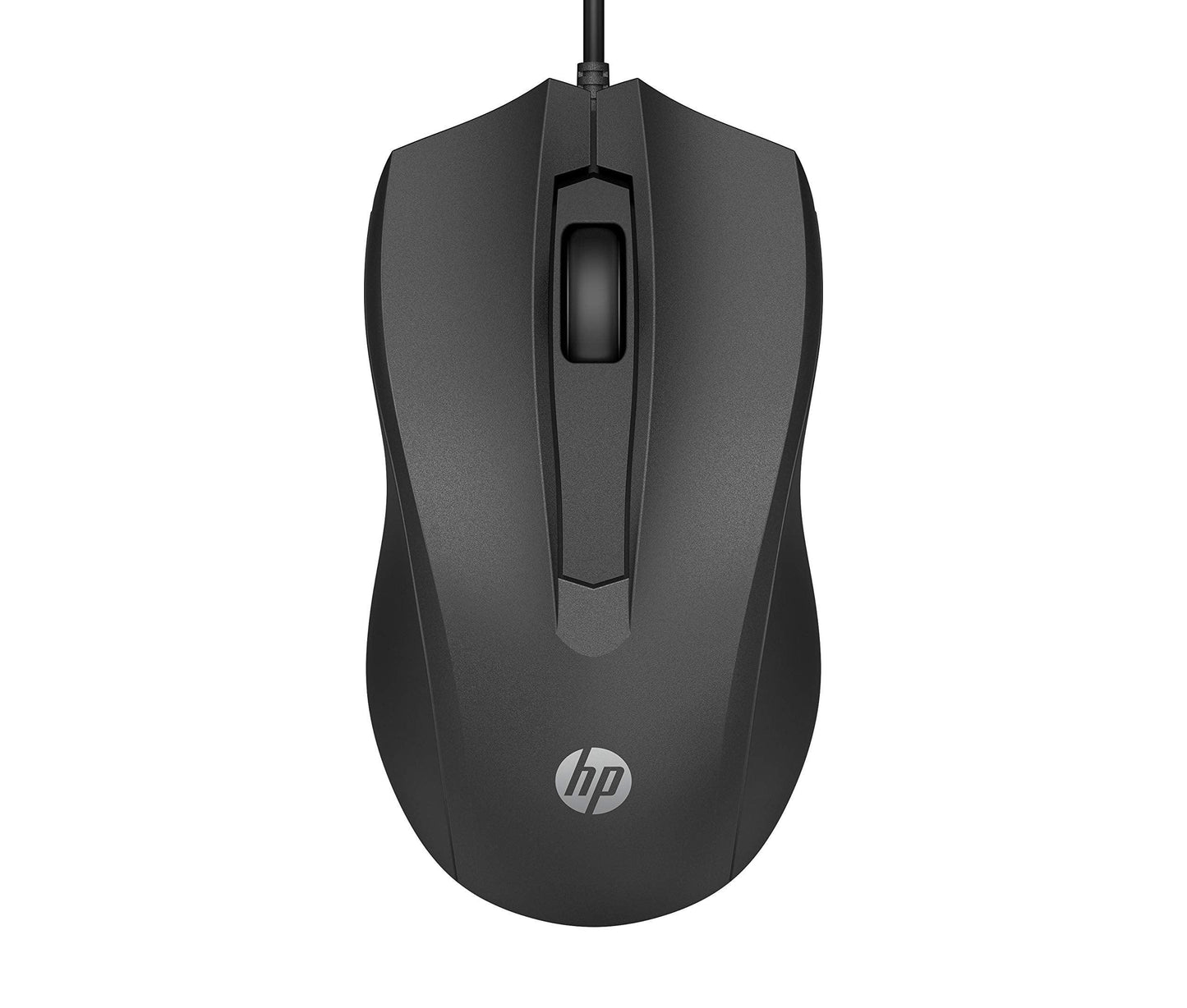 HP Wired Mouse 100 with 1600 DPI Optical Sensor, USB plug-and -play,ambidextrous Design, Built-in Scrolling and 3 Handy Buttons. 3-Years Warranty (6VY96AA) - Triveni World