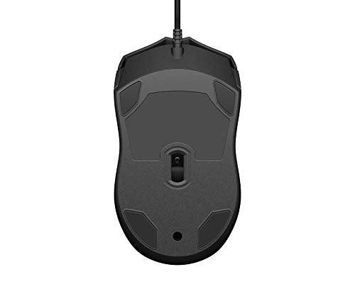 HP Wired Mouse 100 with 1600 DPI Optical Sensor, USB plug-and -play,ambidextrous Design, Built-in Scrolling and 3 Handy Buttons. 3-Years Warranty (6VY96AA) - Triveni World