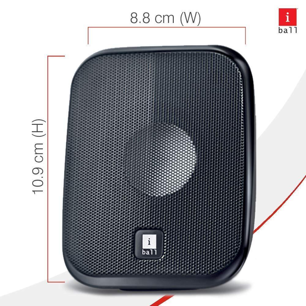 iBall Decor 9-2.0 USB Powered Computer Multimedia Speakers with in-line Volume Controller, Ultra Portable and Elegant Design,IStereo sound I Clear and Detailed Sound I - Black - Triveni World