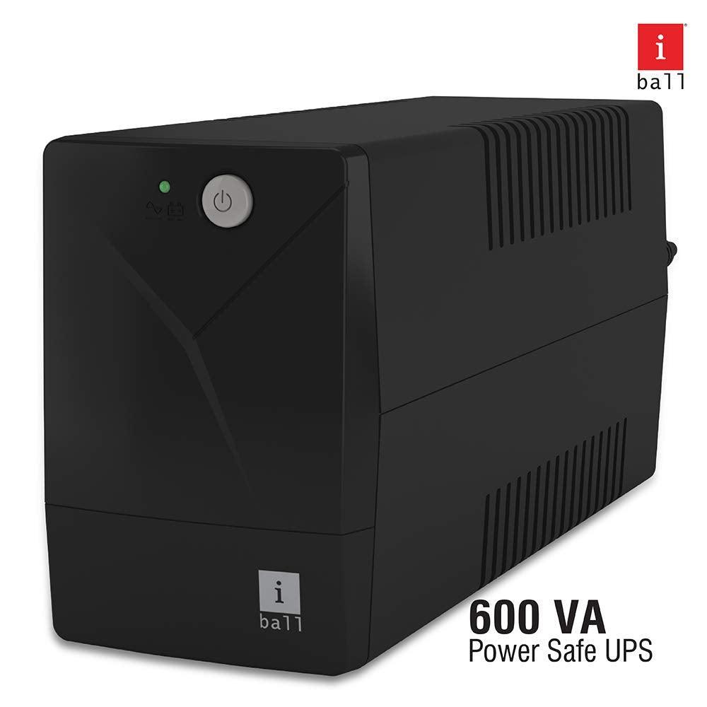 iBall Nirantar UPS 622 - Uninterrupted Power Supply to Your Personal Computers, Home Entertainment Network and Gaming Consoles, Multifunctional Led Indication - Black - Triveni World