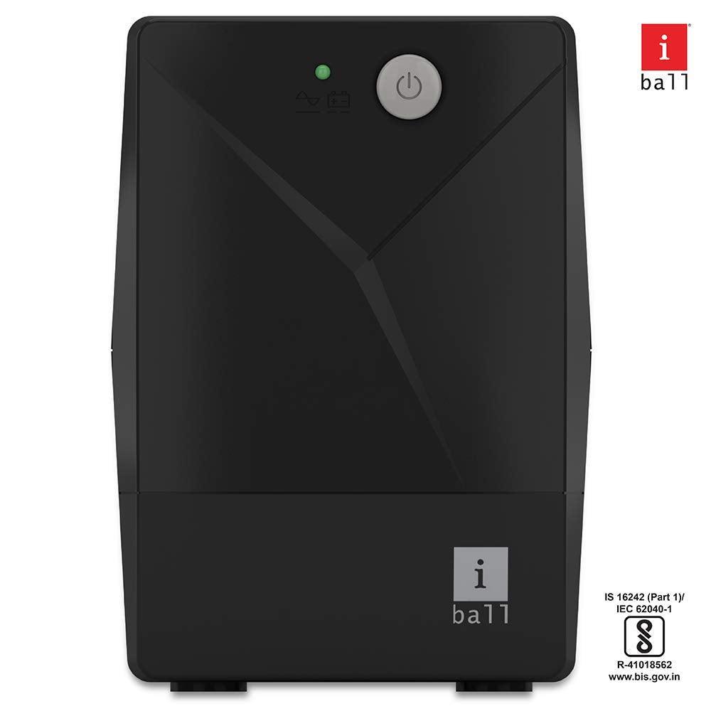 iBall Nirantar UPS 622 - Uninterrupted Power Supply to Your Personal Computers, Home Entertainment Network and Gaming Consoles, Multifunctional Led Indication - Black - Triveni World