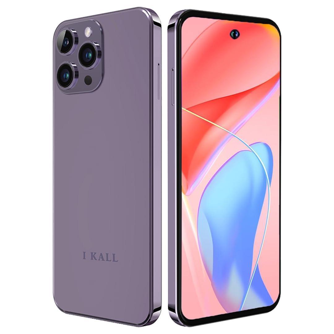 IKALL S3 Smartphone (6.8" HD Display, 6GB Ram, 128GB Storage, Dual 4G Sim) (21MP Camera) (Purple) - Triveni World