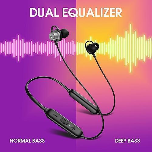 Infinity - JBL Tranz N400, in-Ear Headphones with 36 Hr Playtime, Fast Charge, Deep Bass Sound, Dual Equalizer, IPX5 Sweatproof, Bluetooth Headset (Black) - Triveni World