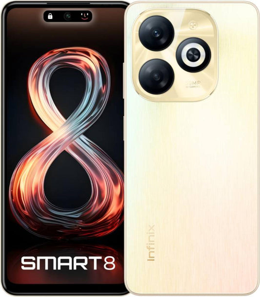 Infinix Smart 8 4 GB 64 GB (Shiny Gold) - Triveni World