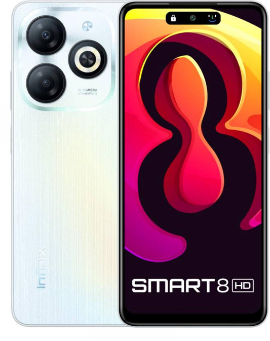 Infinix Smart 8 HD (64 GB) 3GB RAM (Galaxy White) - Triveni World