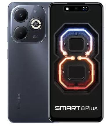 Infinix Smart 8 Plus, Timber Black (4GB, 128GB) - Triveni World