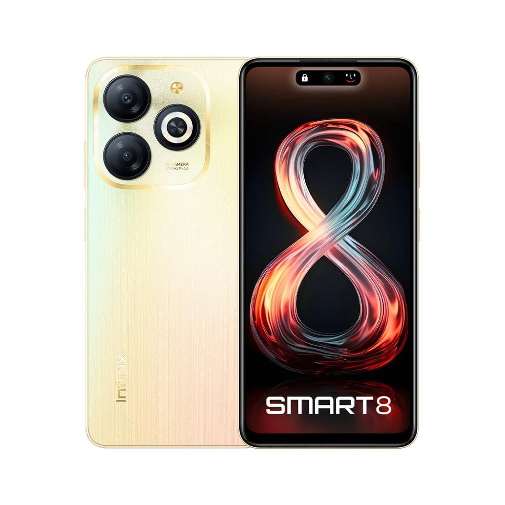 Infinix Smart 8 Shiny Gold 3GB RAM 64GB Storage - Triveni World