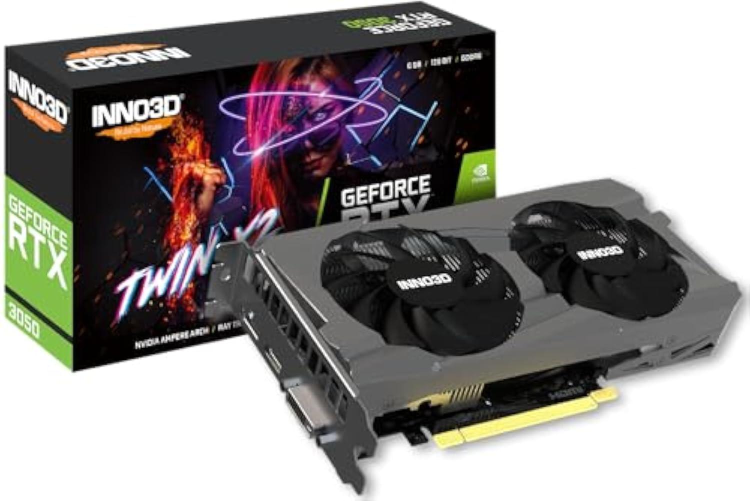 INNO3D Nvidia Geforce RTX 3050 6Gb Twin X2 Gddr6 96-Bit Pci-E 4.0 Integrated Gaming Graphics Card - N30502-06D6-1711Va60 - Triveni World