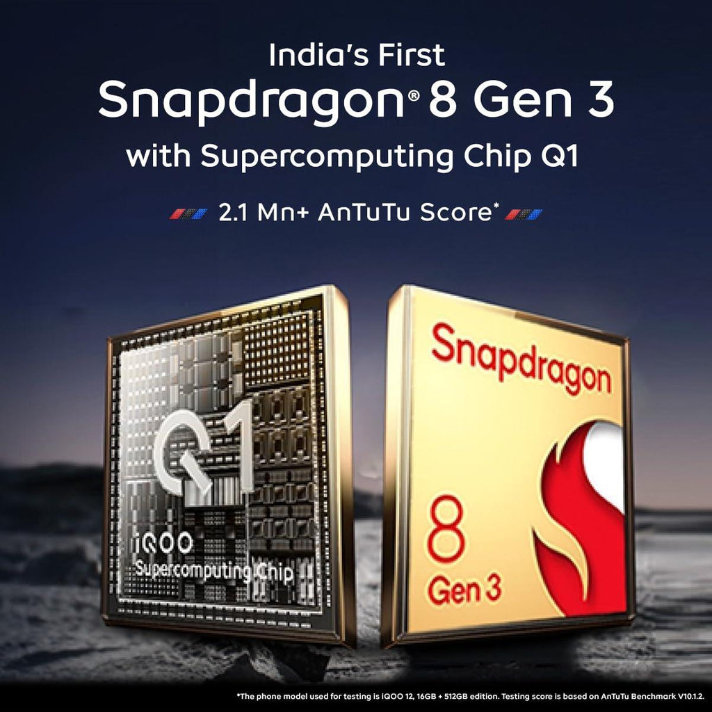 iQOO 12 5G (Legend, 12GB RAM, 256GB Storage) | India's 1st Snapdragon® 8 Gen 3 Mobile Platform | India's only Flagship with 50MP + 50MP + 64MP Camera - Triveni World