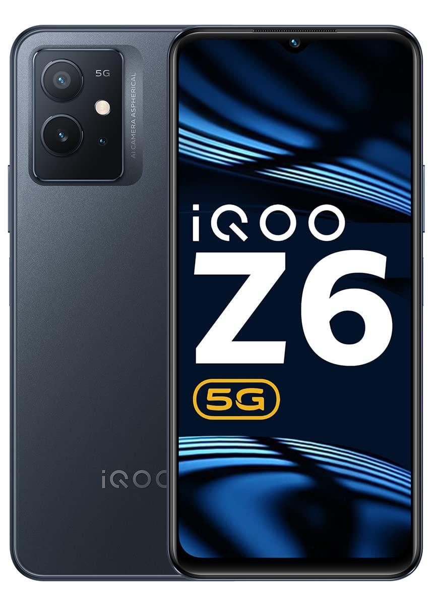 iQOO Z6 5G by vivo (Dynamo Black, 8GB RAM, 128GB Storage) | Snapdragon 695-6nm Processor | 120Hz FHD+ Display | 5000mAh Battery - Triveni World