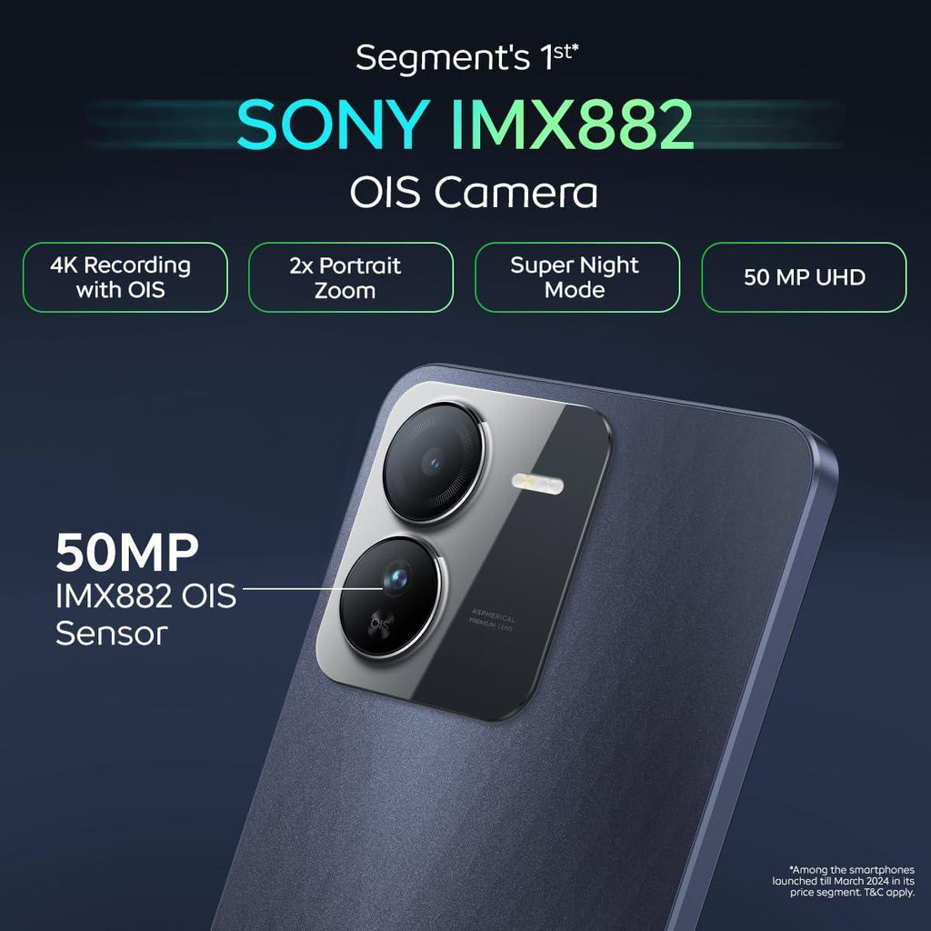 iQOO Z9 5G (Graphene Blue, 8GB RAM, 256GB Storage) | Dimensity 7200 5G Processor | Sony IMX882 OIS Camera | 120Hz AMOLED with 1800 nits Local Peak Brightness | 44W Charger in The Box - Triveni World