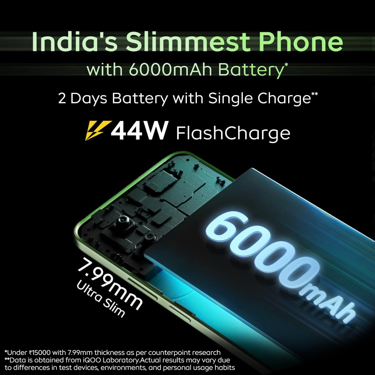 iQOO Z9x 5G (Tornado Green, 4GB RAM, 128GB Storage) - Triveni World