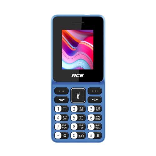 itel Ace 2 Heera - 1.8 inch Display Size, 1000 mAh Battery, Vibration Support, Bluetooth Support, Auto Call Recording and 32GB Expandable Memory | Aurora Blue - Triveni World