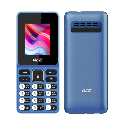 itel Ace 2 Heera - 1.8 inch Display Size, 1000 mAh Battery, Vibration Support, Bluetooth Support, Auto Call Recording and 32GB Expandable Memory | Aurora Blue - Triveni World