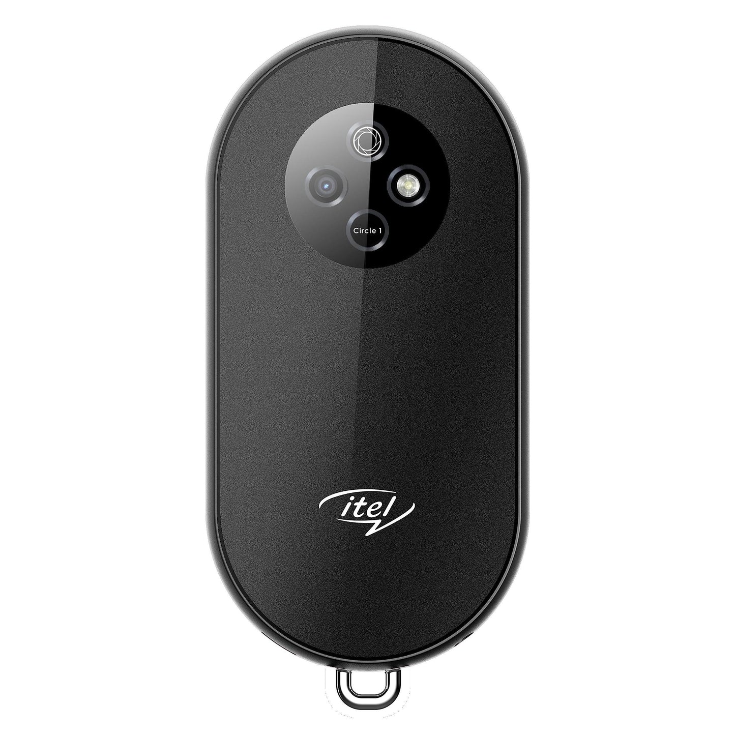 itel Circle 1 Unique Design with Round Screen Mobile Phone,500mAh Battery and 1.32 inch Display BT Call| Black - Triveni World