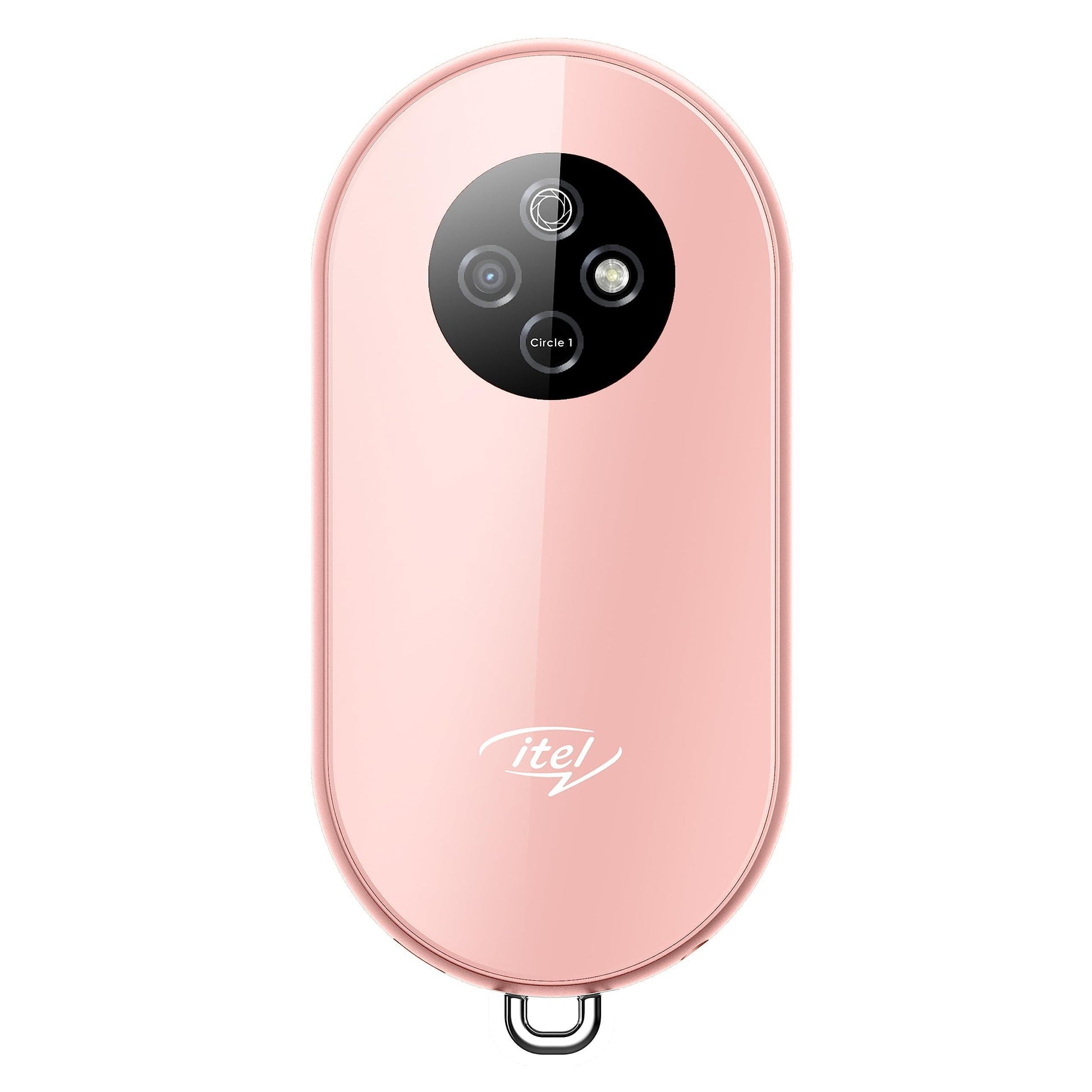 itel Circle 1 Unique Design with Round Screen Mobile Phone,500mAh Battery and 1.32 inch Display BT Call| Rose Gold - Triveni World