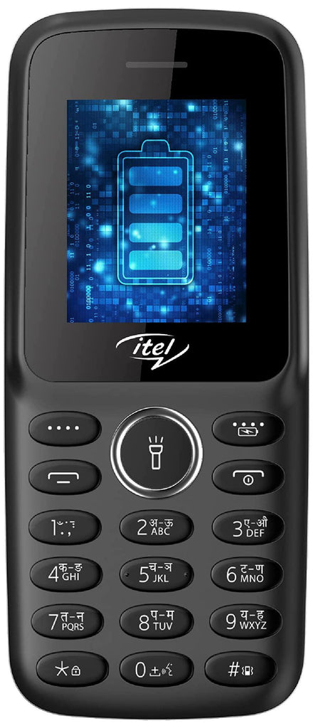 itel it2163s (4.5cm, 1200mAh, BT Caller, Kingtalker, 12+1 Month Warranty on Device with 111 Days Replacement)_Black 115x49.5x14.2mm - Triveni World