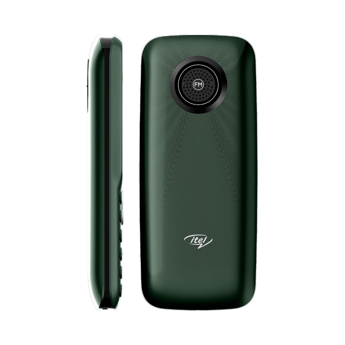 itel it2163s (4.5cm, 1200mAh, BT Caller, Kingtalker, 12+1 Month Warranty on Device with 111 Days Replacement)_Dark Green - Triveni World