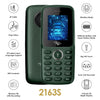 itel it2163s (4.5cm, 1200mAh, BT Caller, Kingtalker, 12+1 Month Warranty on Device with 111 Days Replacement)_Dark Green - Triveni World