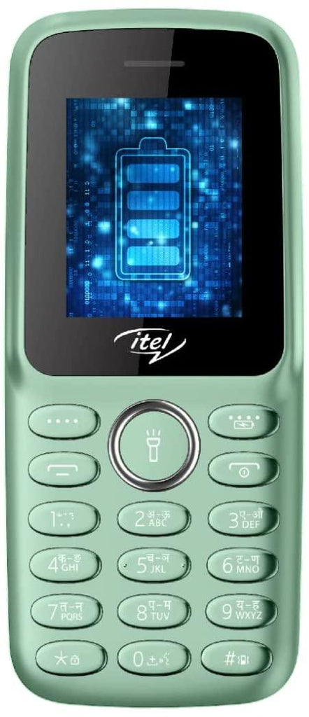 itel it2163s (4.5cm, 1200mAh, BT Caller, Kingtalker, 12+1 Month Warranty on Device with 111 Days Replacement)_Light Green 115x49.5x14.2mm - Triveni World