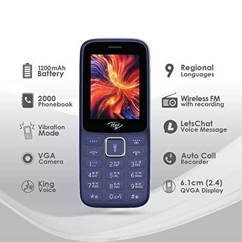 itel it5029 (2.4 inch Display, 1200mAh, Premium ID, Deep Blue) - Triveni World