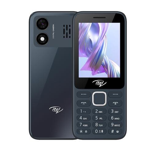 itel it5330-2.8 inch Big Display with Premium Glass Like Back Design, 1900 mAh Battery, Auto Call Recording and Wireless FM_ Black - Triveni World