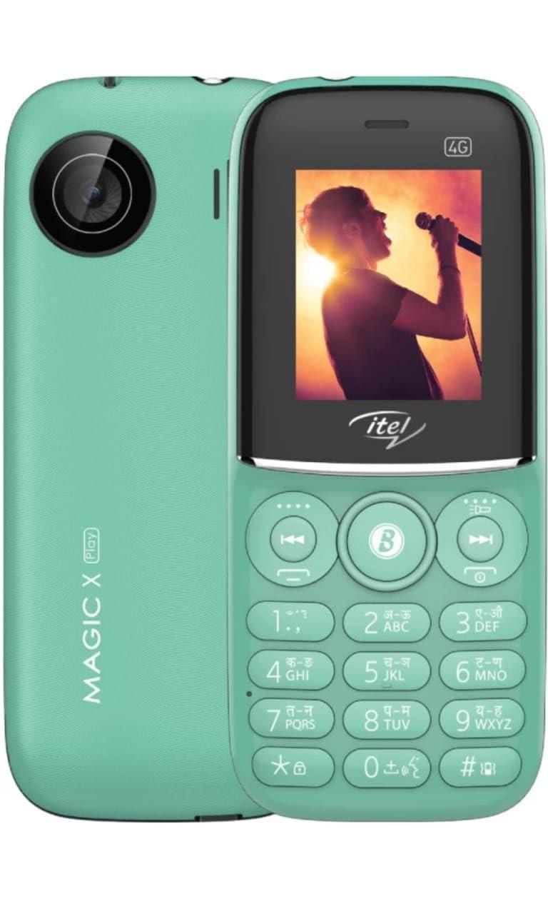 Itel MagicX Play 4G, 4G Volte Enabled Basic Keypad Mobile Phone, 48 MB RAM | 128 MB ROM 4.57 cm 1900 mAh Battery (Light Green) - Triveni World