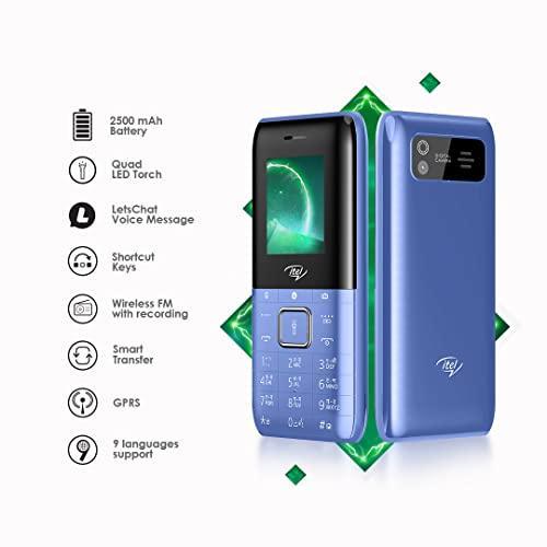 itel Power200 (4.5cm, 2500mAh, Stylish ID, 3D Curved Display Lens, Blue) - Triveni World